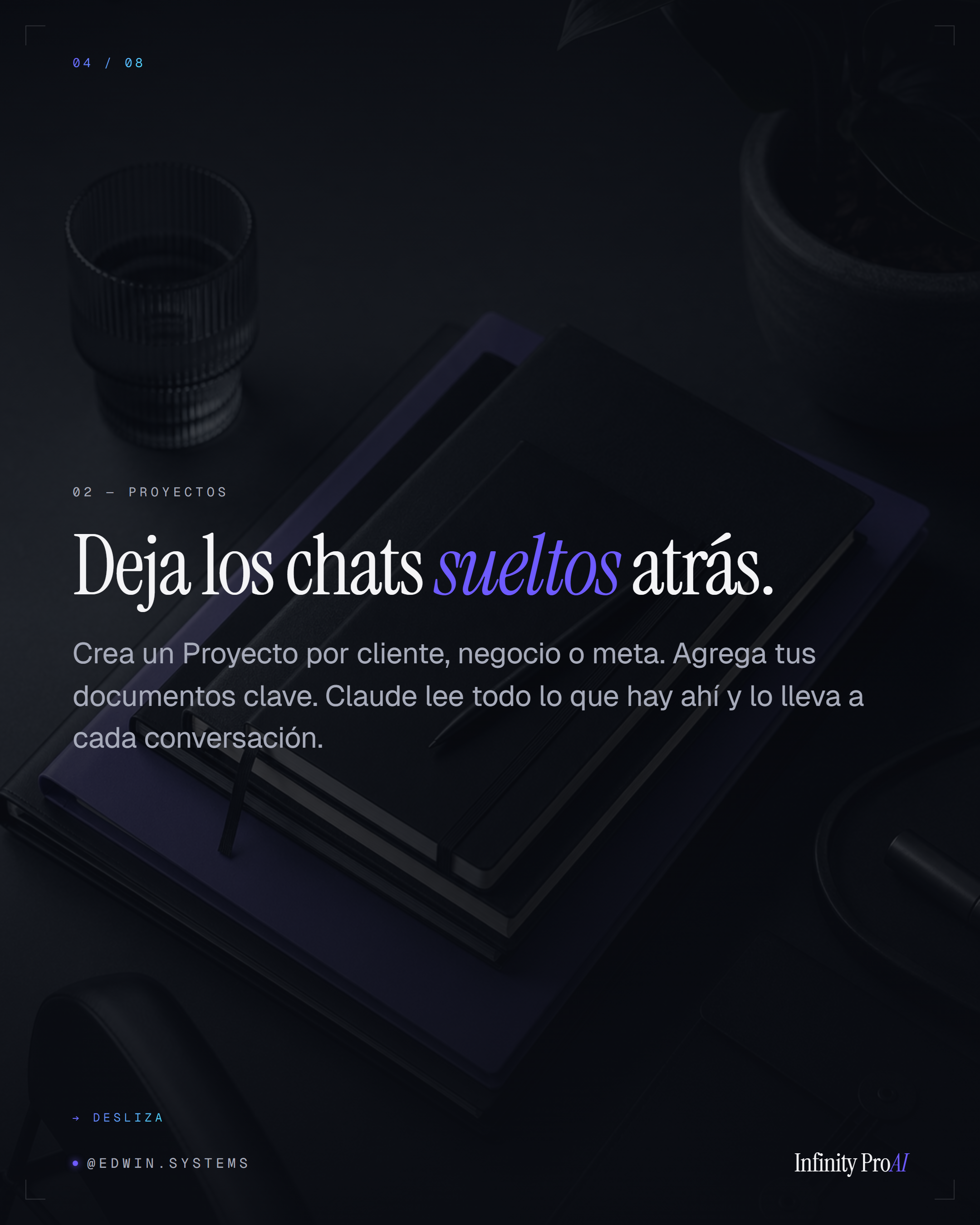 Slide 4 del carrusel de Infinity Pro AI